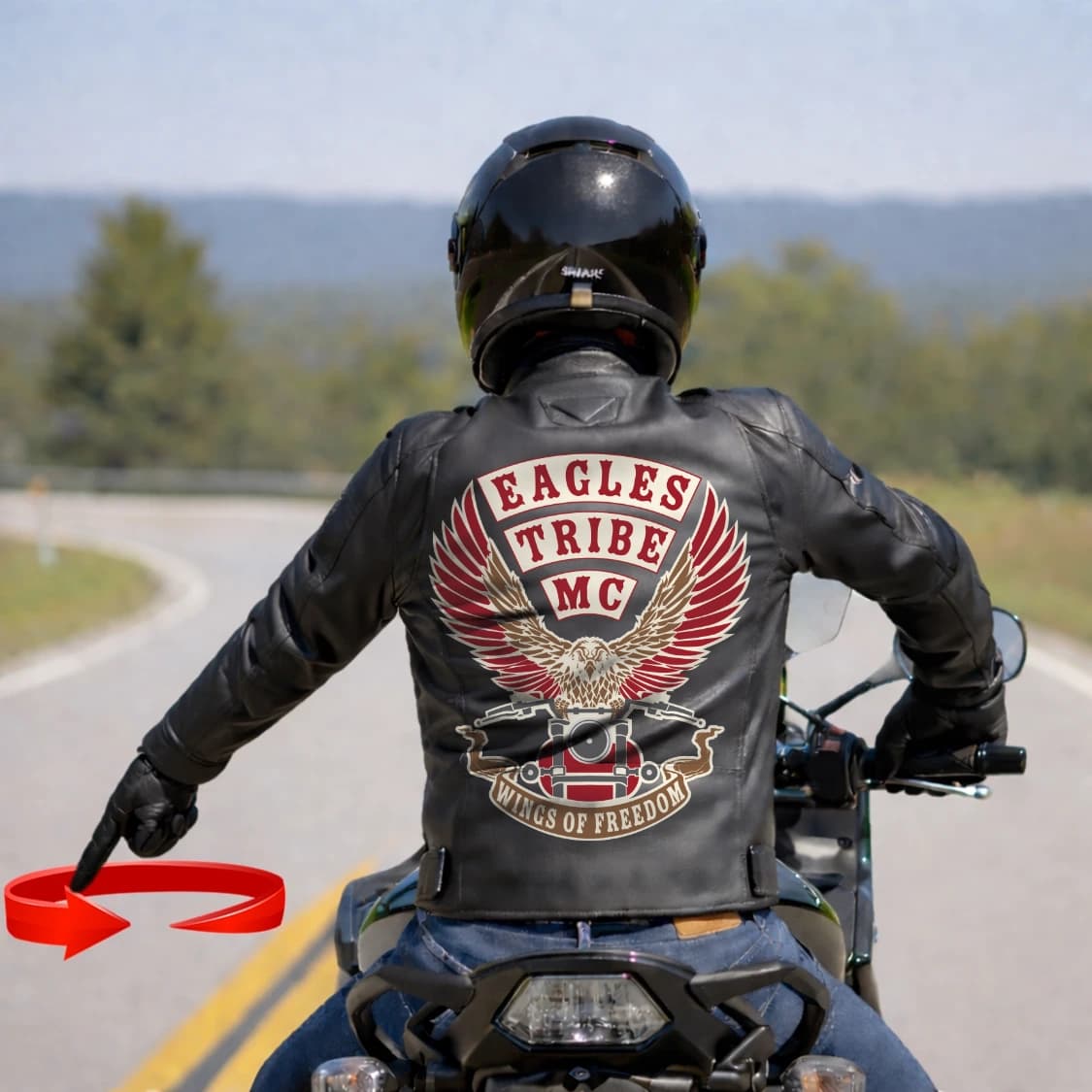 Hand signal for Roundabout Ahead